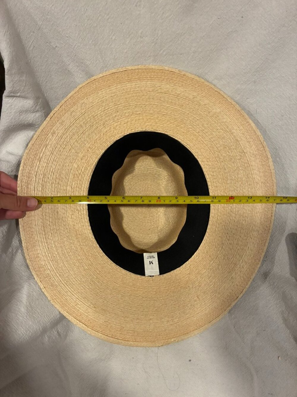 Vintage Straw Boater Hat w/ Braided Horsehair Band & Tassel - Picture 12 of 13